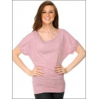 Women Snow Jersey V Neck 3/4 Sleeve Silicon Wash